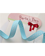 BTB301-05 - 9mm Blue & White Dotty Grosgrain Ribbon