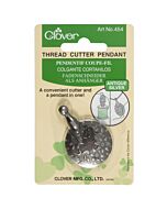 Clover Antique Silver Pendant Thread Cutter