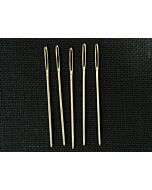 Gold Plated Tapestry Needles - Size 22 - 26 (Pack of 5)