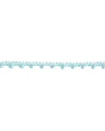 Light Blue Narrow Pom Pom Trim