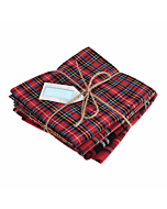 Fat Quarter Bundle Printed Christmas Tartan 