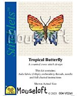 Mouseloft Stitchlet Tropical Butterfly