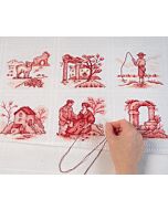 CrossStitcher Project Pack - Issue 423 and 424 - Vintage Chic - FABRIC ONLY