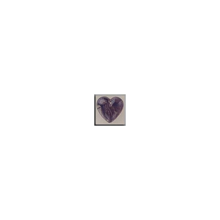 Glass Treasures 12099 - Medium Quartz Heart Purple