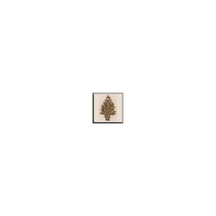 Glass Treasures 12106 - Christmas Tree Gold