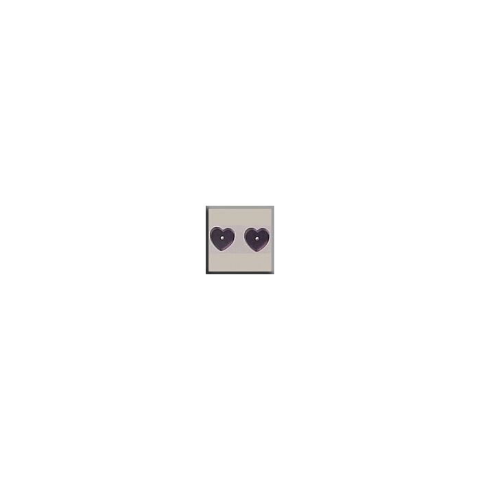 Glass Treasures 12240 - Petite Flat Heart Amethyst