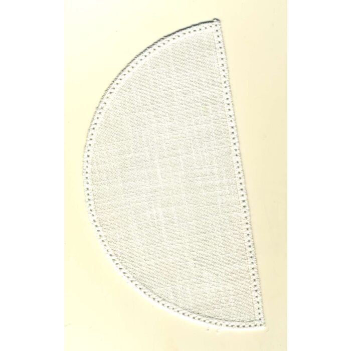 22cm Half Circle Doilies - Cream 22 x 11cm / 8.5 x 4.5in