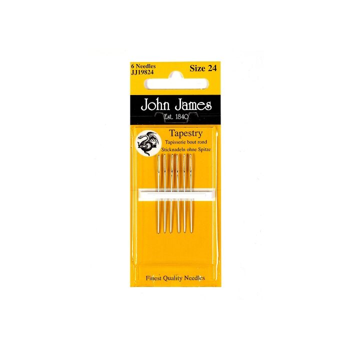 John James Nickel Plated Tapestry Needles - Size 20