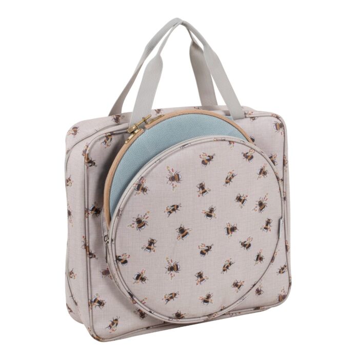 Bee Craft Bag with Hoop Storage