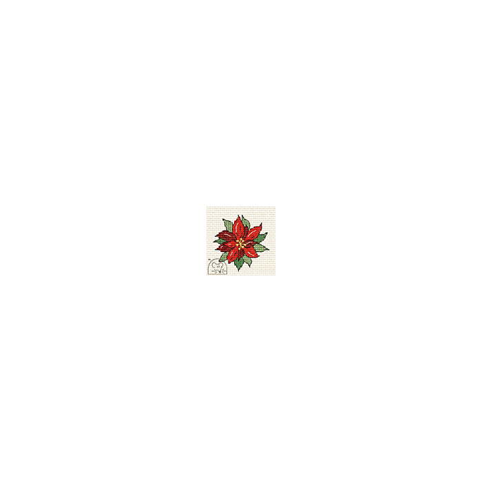Mouseloft Poinsettia Cross Stitch Kit - T32stl