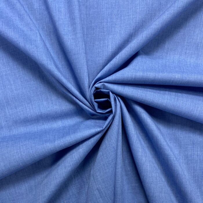 Polycotton Fabric - DenimBlue