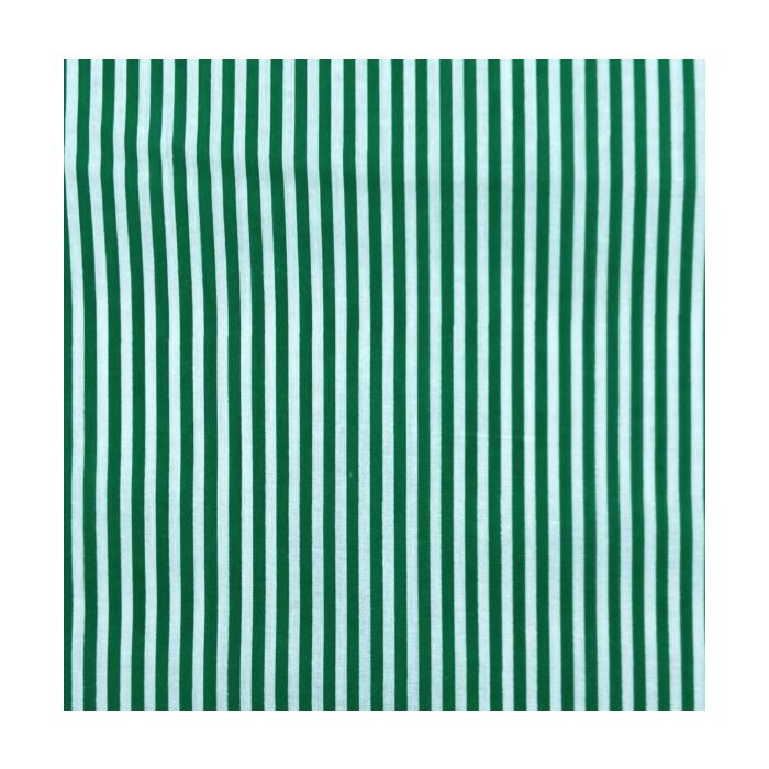 Polycotton Fabric - Candy Stripes - Green