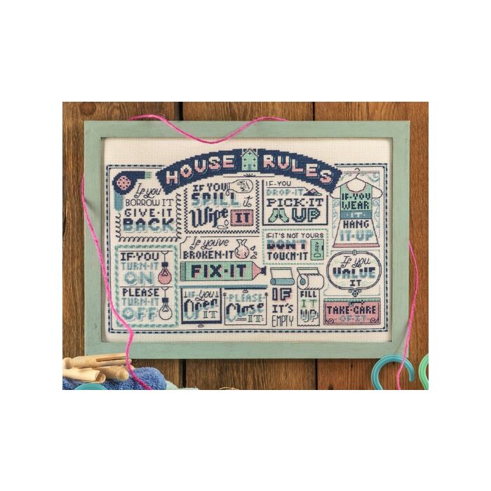 Cross Stitcher Project Pack - House Rules XST347