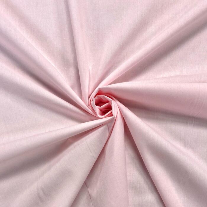 Polycotton Fabric - Light Pink
