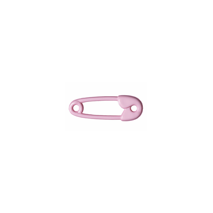 Safety Pin Charm - Pink 38mm 5 pack