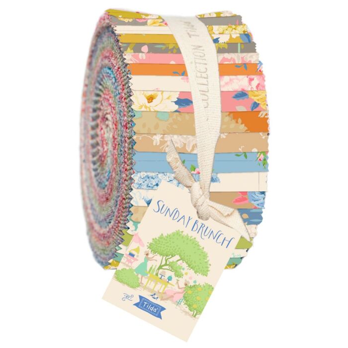 Tilda Sunday Brunch Fabric Roll - 40 Strips