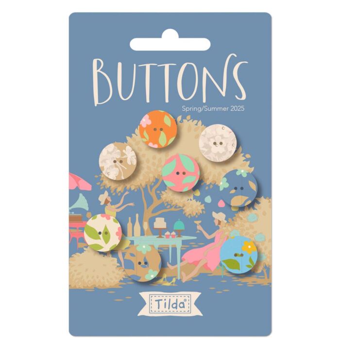 Tilda Sunday Brunch Blue Buttons