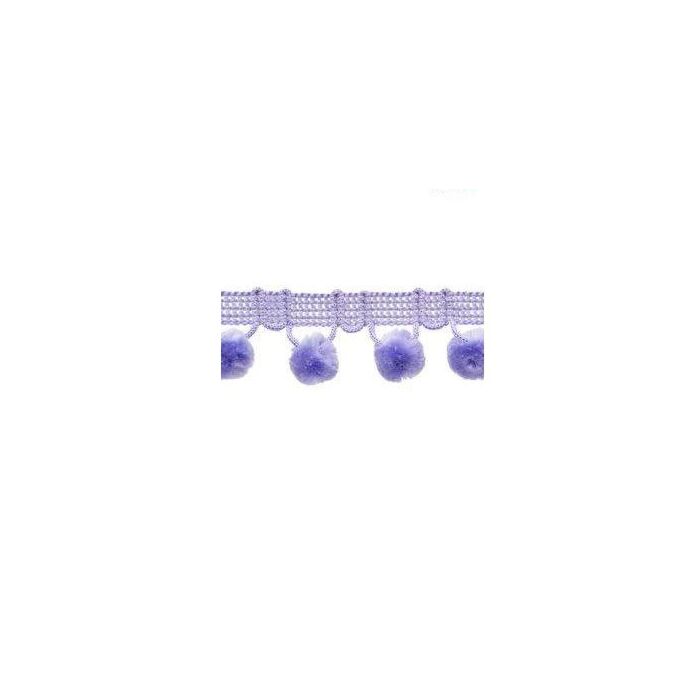 Violet Pom Pom Trim
