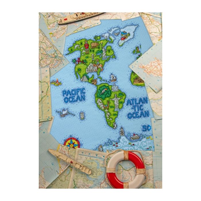 Cross Stitcher Project Pack - World Map XST356/357