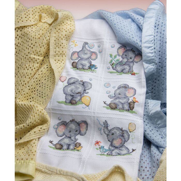 Cross Stitcher Project Pack - issue 380 - Elephant Adventures - Fabric Only