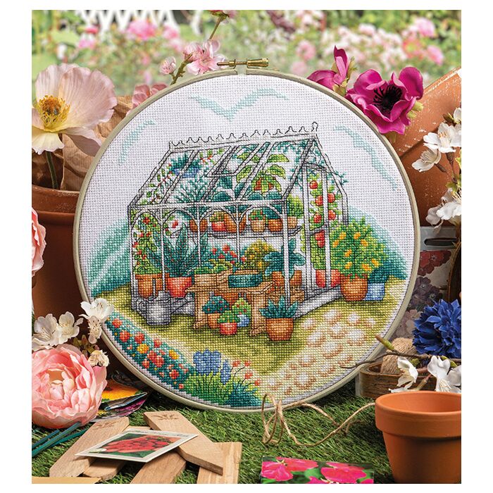 Cross Stitcher Project Pack - issue 385 - Hot House Heaven - with Hoop