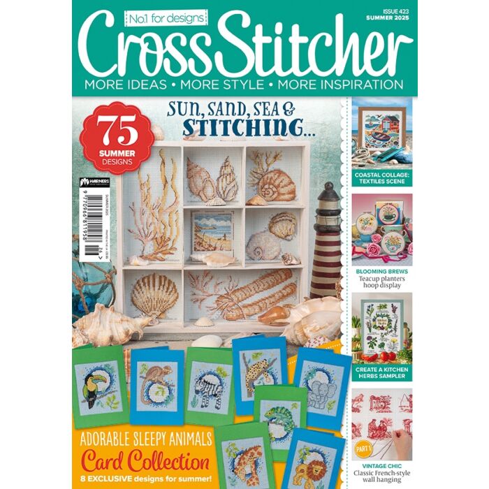 Cross Stitcher Magazine issue 423 Summer 2025