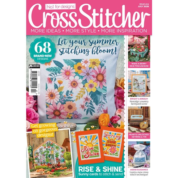 CrossStitcher magazine issue 424 July 2025