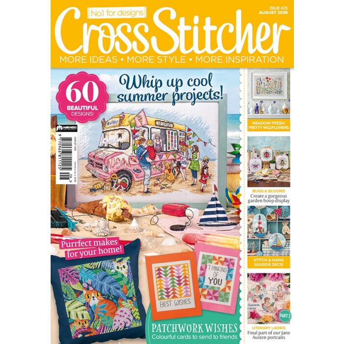 CrossStitcher magazine issue 425 August 2025