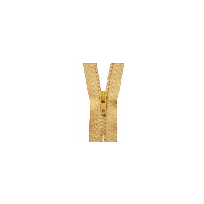 YKK Nylon 10cm Zip - Buttercup 844