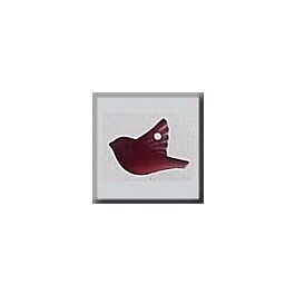 Mill Hill Glass Treasures 12050 - Small Bird Red