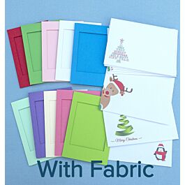 XST375 Festive 10 Card Pack + DMC fabric