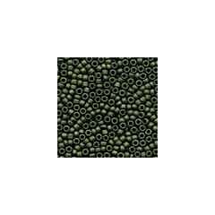 Antique Glass Beads 03014 - Matte Olive