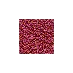 Antique Glass Beads 03058 - Mardi Gras Red