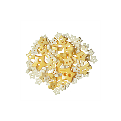 Craft Buttons - Yellow Stars (2.5g Pack)
