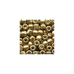 Pebble Glass Beads 05557 - Old Gold