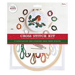  Simply Make Large Cross Stitch Kit - Robin