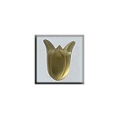 Glass Treasures 12024 - Large Tulip Yellow Opal