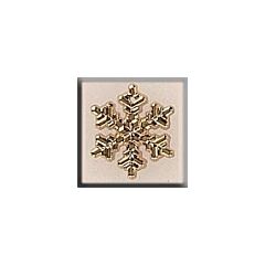 Glass Treasures 12038 - Medium Gold Snowflake