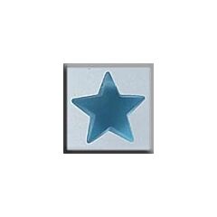 Glass Treasures 12048 - Large Star Aqua