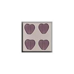 Glass Treasures 12091 - Medium Heart Amethyst