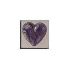 Glass Treasures 12099 - Medium Quartz Heart Purple