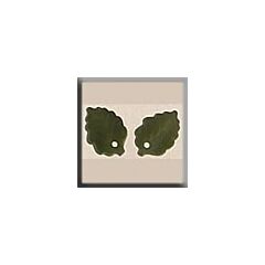 Glass Treasures 12144 - Medium Leaf Matte Olive