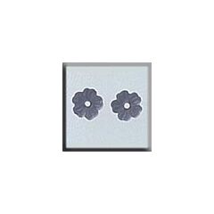 Glass Treasures 12149 - Very Petite Flower Matte Sapphire