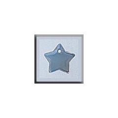 Glass Treasures 12174 - Small Flat Star Opal White