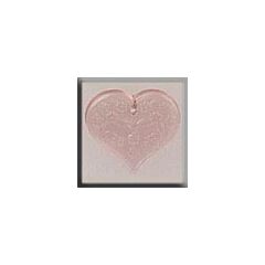 Glass Treasures 12182 - Medium Floral Heart P Rose