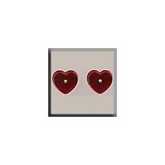 Glass Treasures 12239 - Petite Heart Ruby