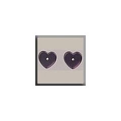 Glass Treasures 12240 - Petite Flat Heart Amethyst