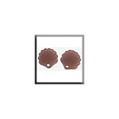 Glass Treasures 12244 - Scallop Shell Matte Dark Rosaline