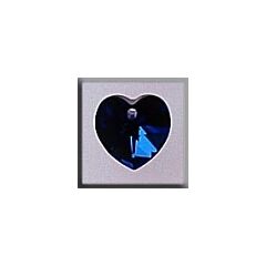 Crystal Treasures 13041 - Small Heart Bermuda Blue Heart