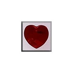 Crystal Treasures 13046 - Medium Heart Siam